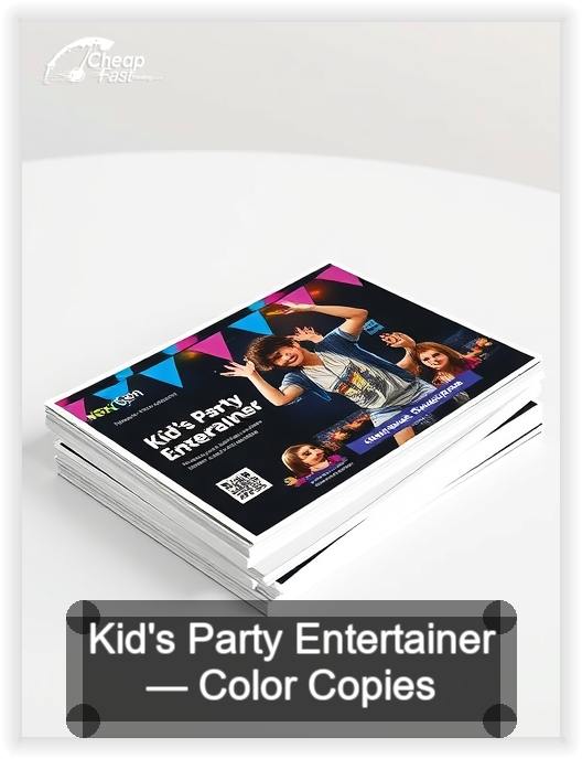 Kid S Party Entertainer business card design sample
