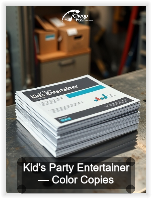 Kid S Party Entertainer business card design sample