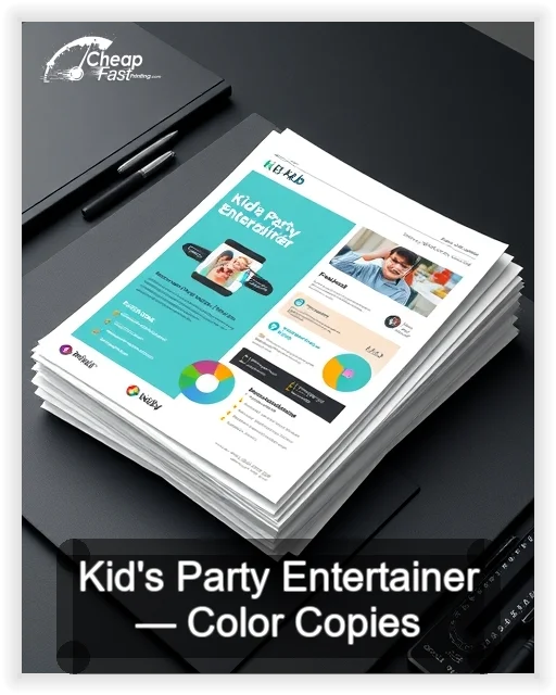 Kid S Party Entertainer business card design sample