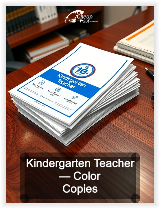 Kindergarten Teacher business card design sample