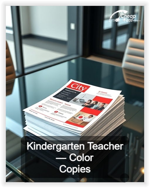 Kindergarten Teacher business card design sample
