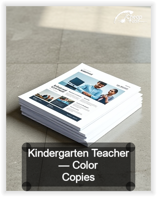Kindergarten Teacher business card design sample
