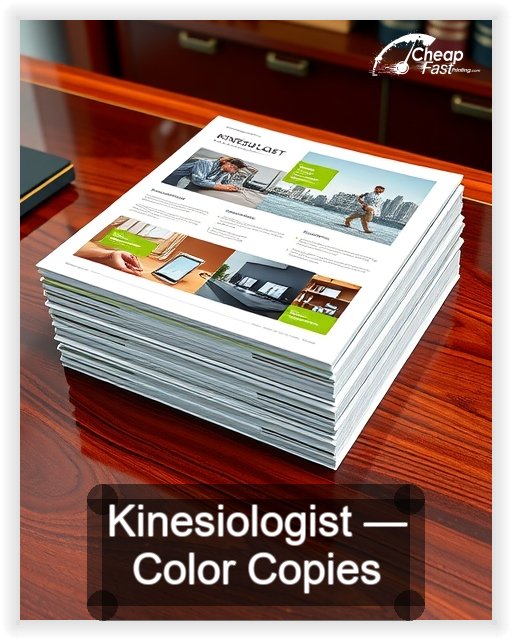 Kinesiologist business card design sample