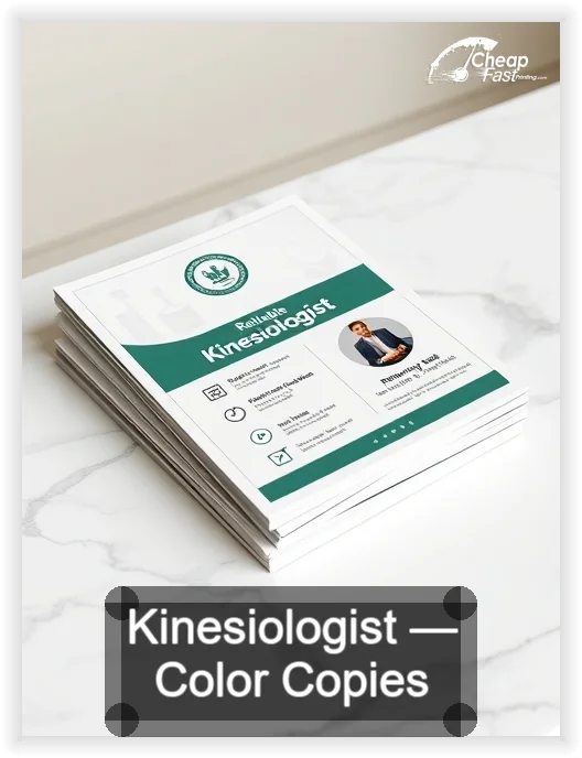 Kinesiologist business card design sample