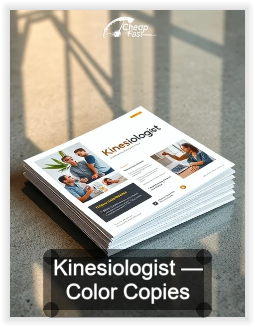 Kinesiologist business card design sample