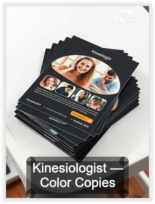 Kinesiologist business card design sample