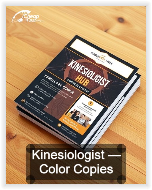 Kinesiologist business card design sample