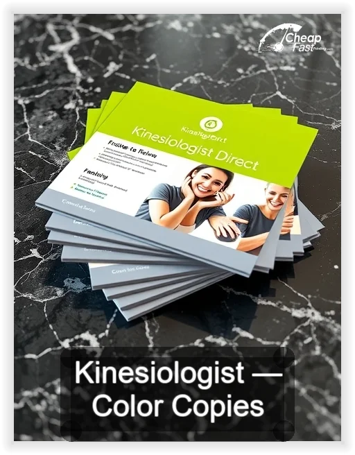 Kinesiologist business card design sample