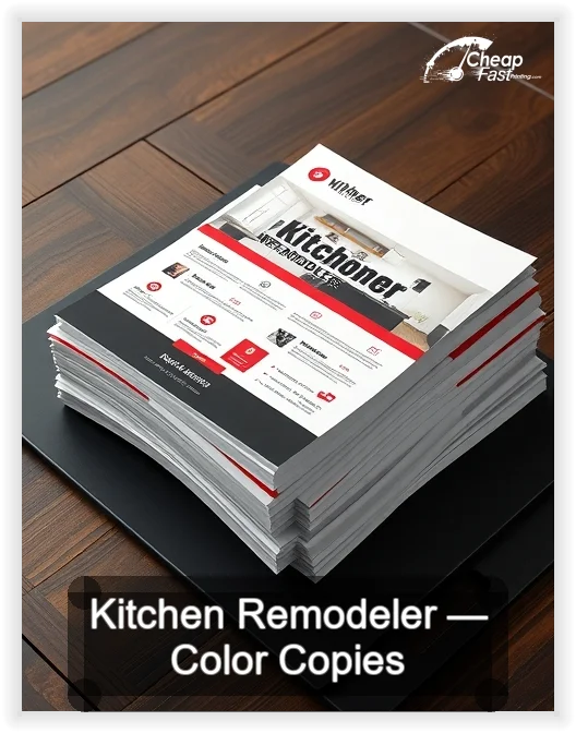 Kitchen Remodeler business card design sample