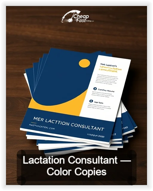 Lactation Consultant business card design sample