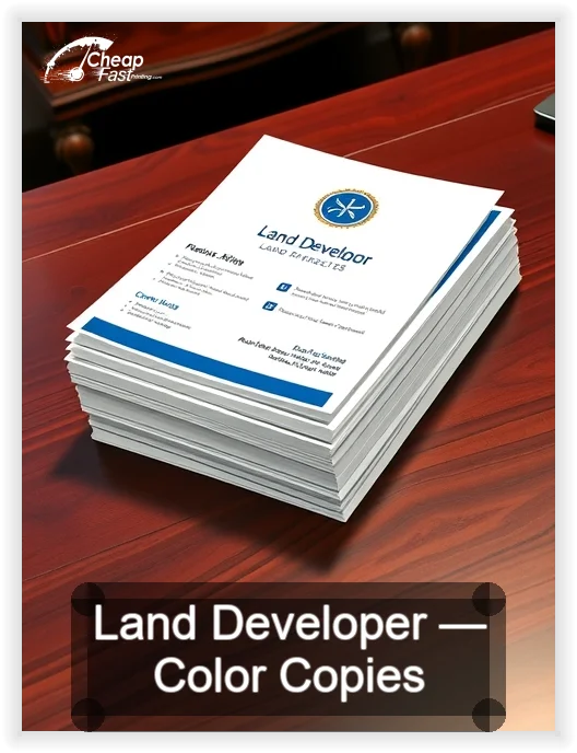 Land Developer business card design sample