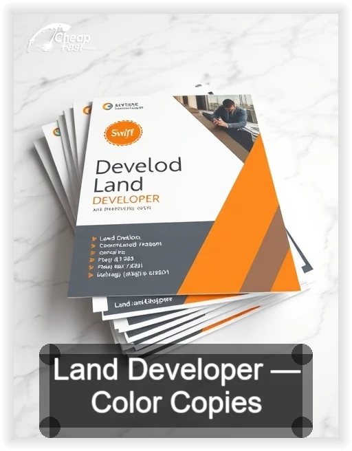 Land Developer business card design sample