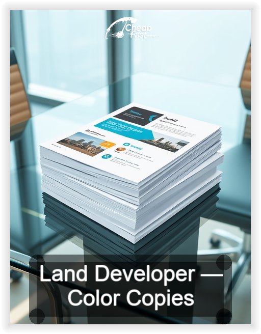 Land Developer business card design sample