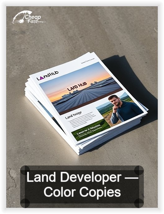 Land Developer business card design sample