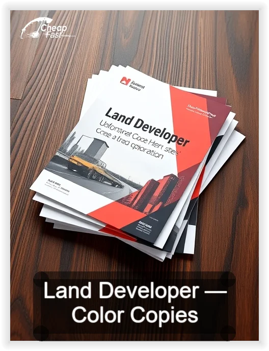 Land Developer business card design sample