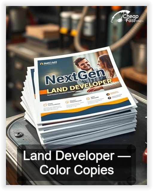 Land Developer business card design sample