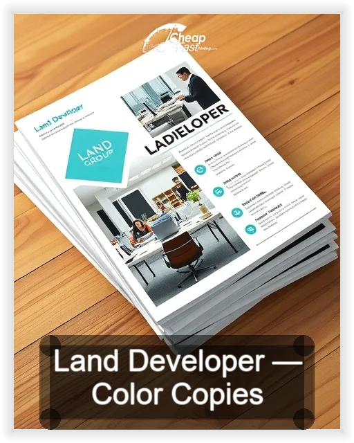 Land Developer business card design sample