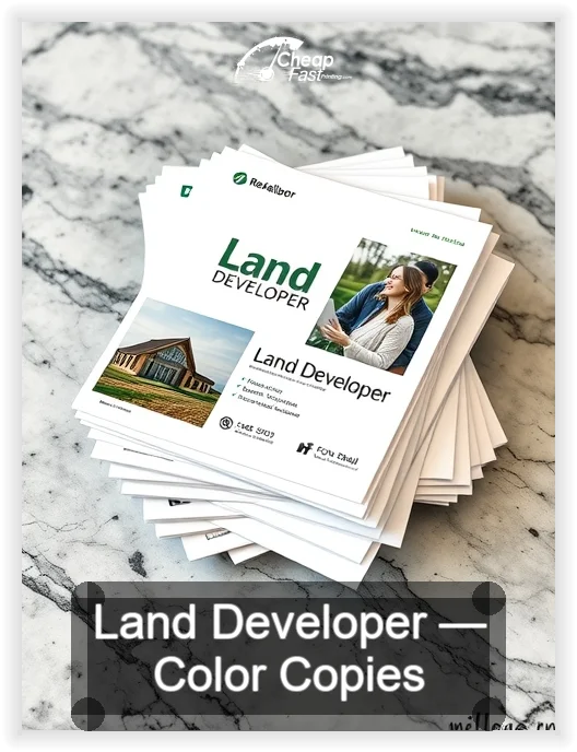 Land Developer business card design sample