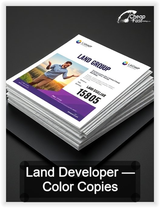 Land Developer business card design sample