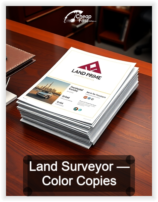 Land Surveyor business card design sample