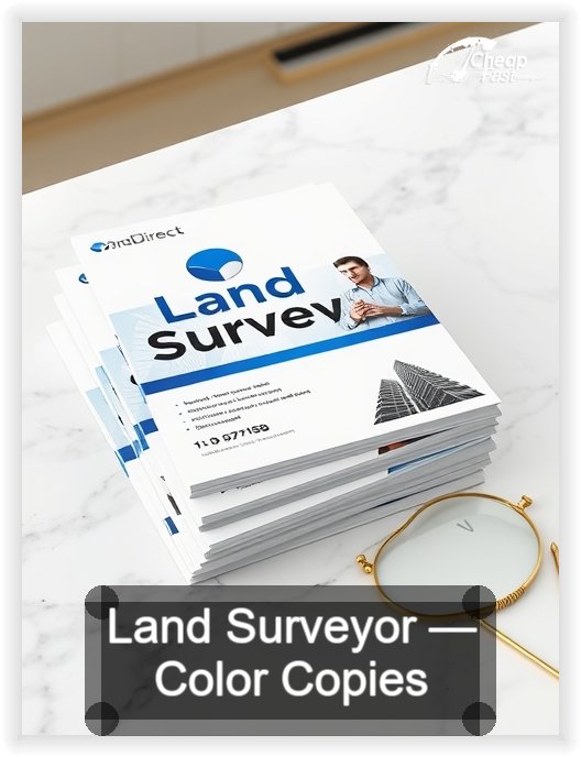 Land Surveyor business card design sample