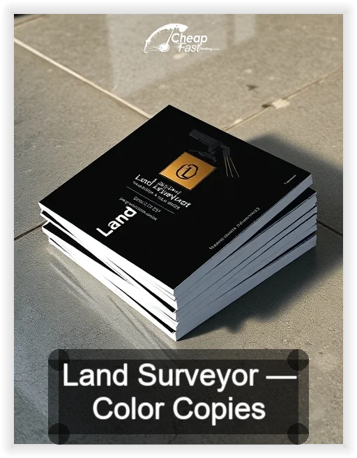 Land Surveyor business card design sample