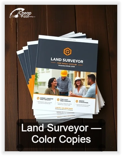 Land Surveyor business card design sample