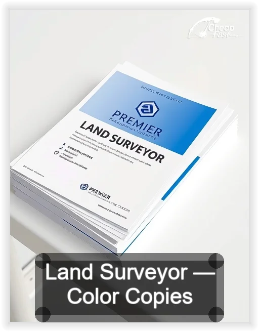 Land Surveyor business card design sample
