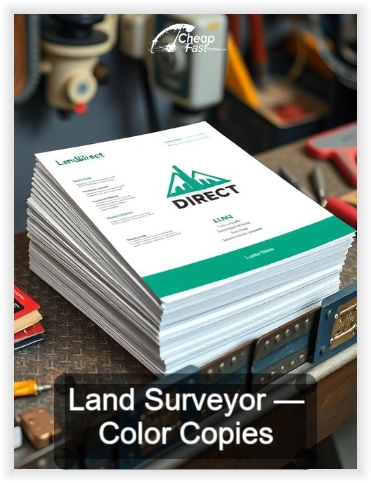 Land Surveyor business card design sample