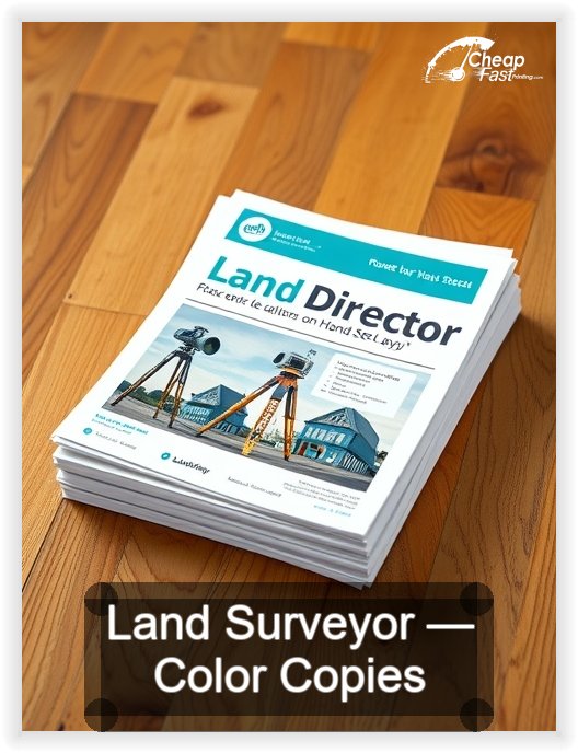 Land Surveyor business card design sample