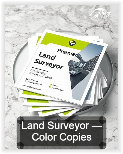 Land Surveyor business card design sample
