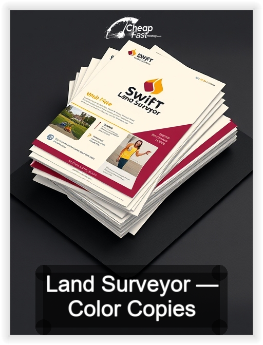 Land Surveyor business card design sample