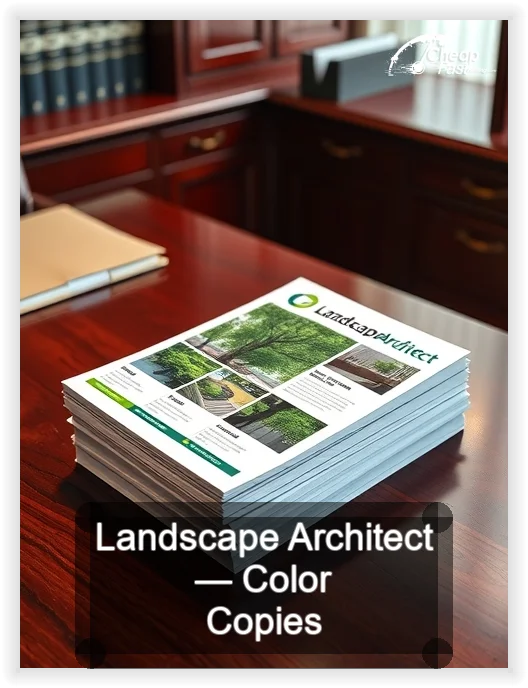 Landscape Architect business card design sample