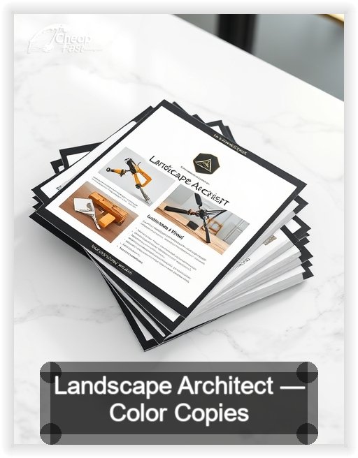 Landscape Architect business card design sample