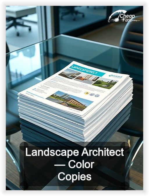 Landscape Architect business card design sample