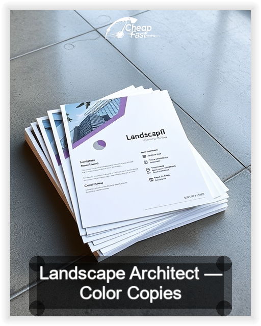 Landscape Architect business card design sample