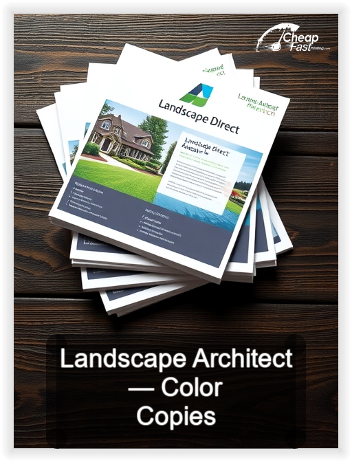 Landscape Architect business card design sample