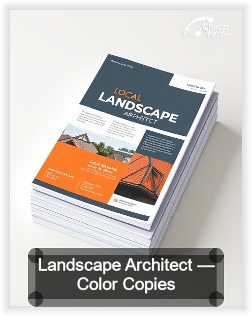 Landscape Architect business card design sample