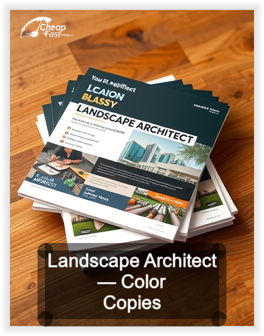 Landscape Architect business card design sample