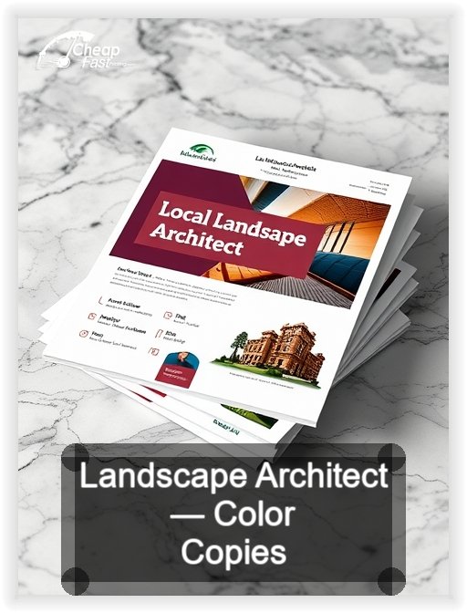 Landscape Architect business card design sample