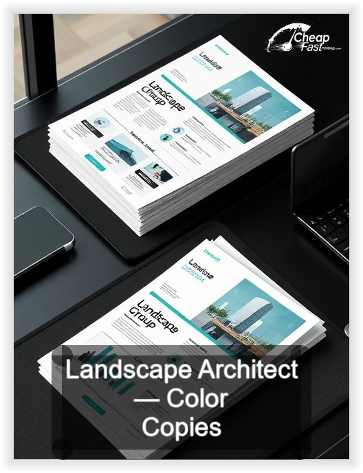Landscape Architect business card design sample