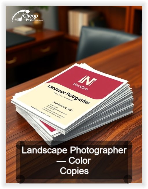 Landscape Photographer business card design sample
