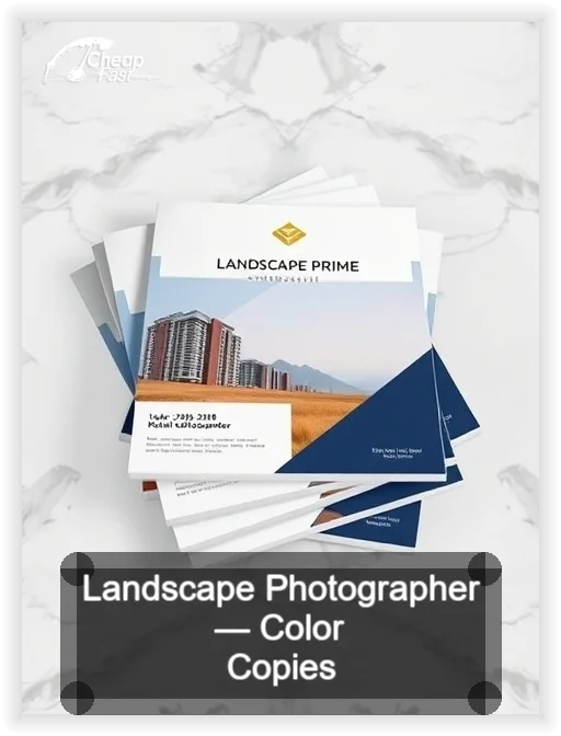 Landscape Photographer business card design sample