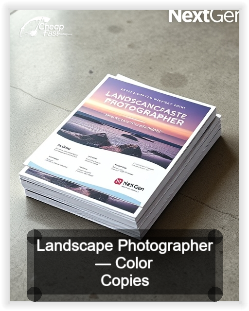 Landscape Photographer business card design sample