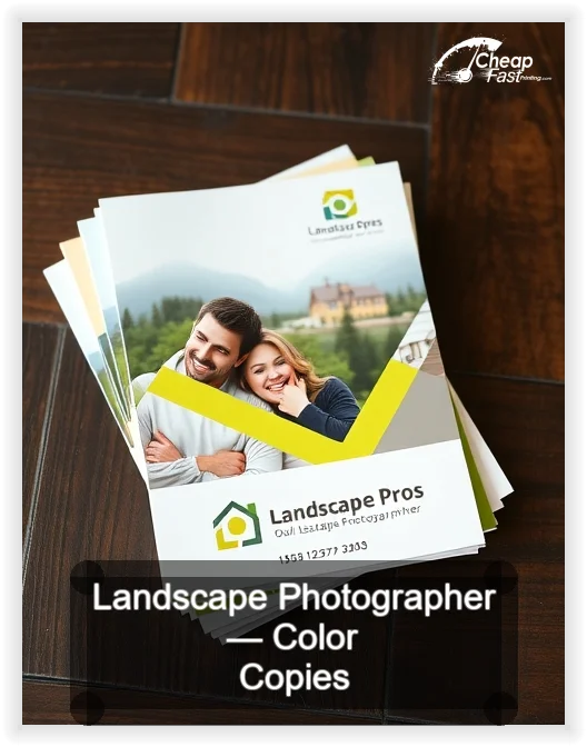 Landscape Photographer business card design sample
