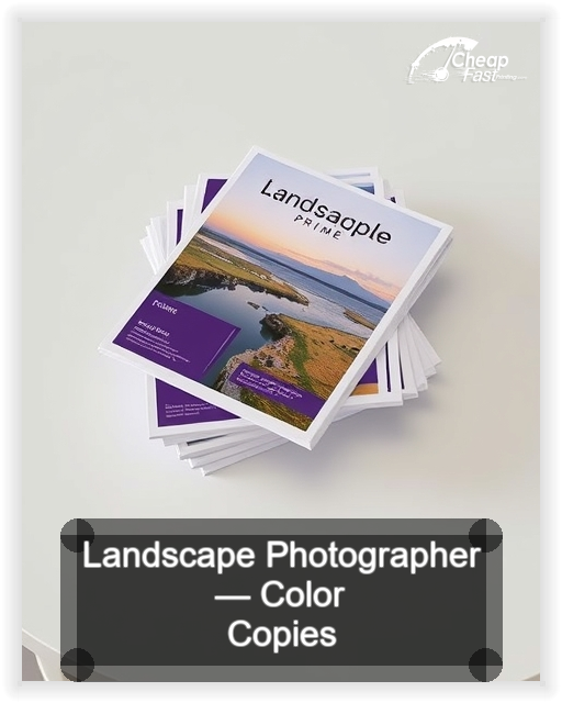 Landscape Photographer business card design sample