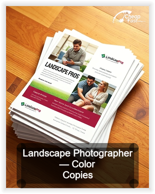 Landscape Photographer business card design sample