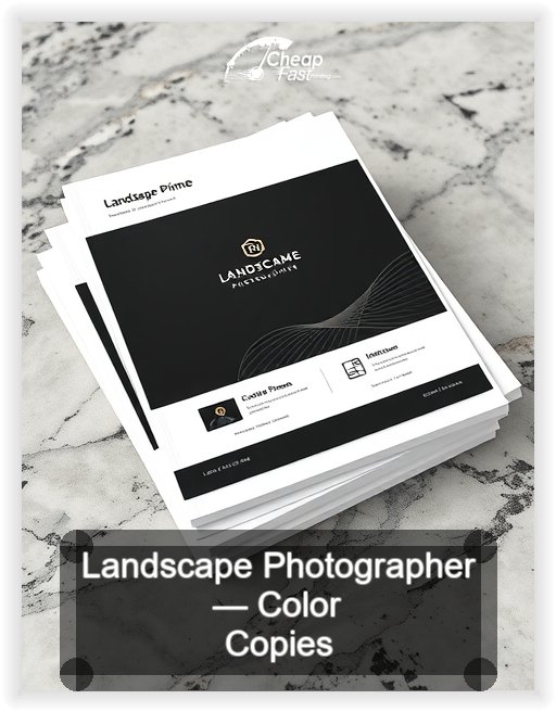 Landscape Photographer business card design sample