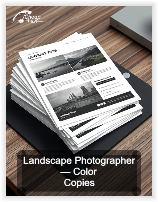 Landscape Photographer business card design sample