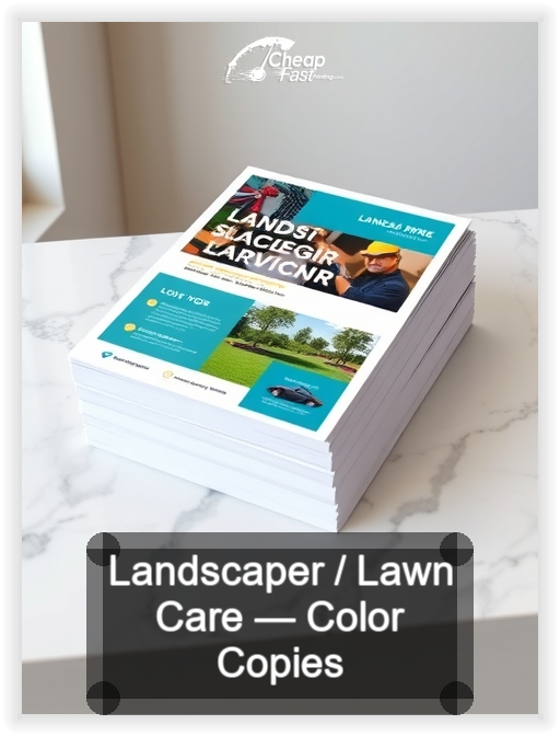 Landscaper Lawn Care business card design sample